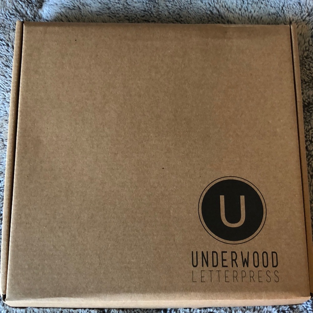 New Underwood Letterpress Sign